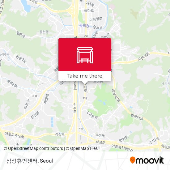 삼성휴먼센터 map
