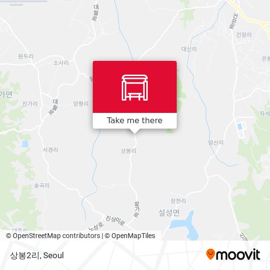 상봉2리 map