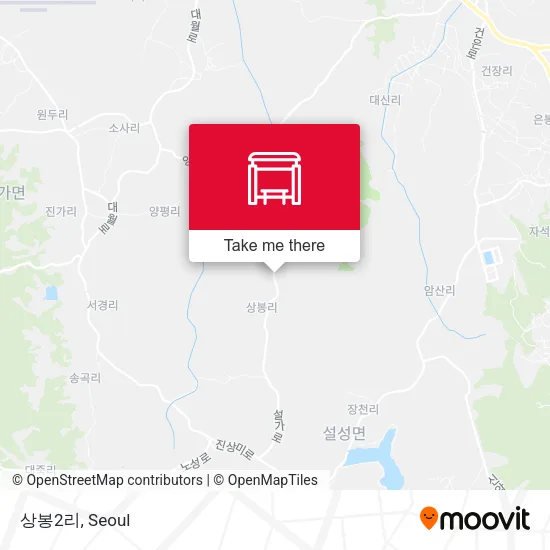 상봉2리 map