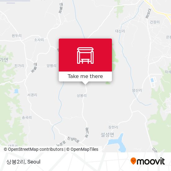 상봉2리 map