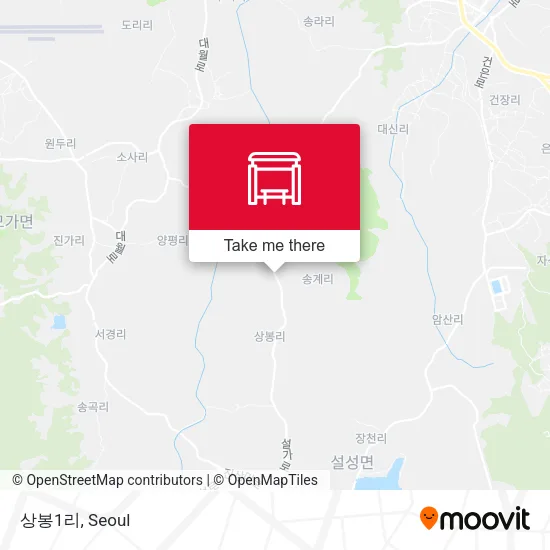 상봉1리 map