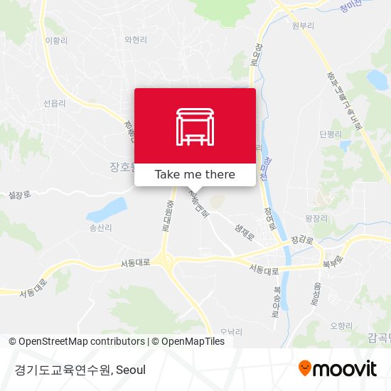 경기도교육연수원 map