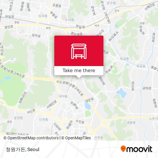 청원가든 map