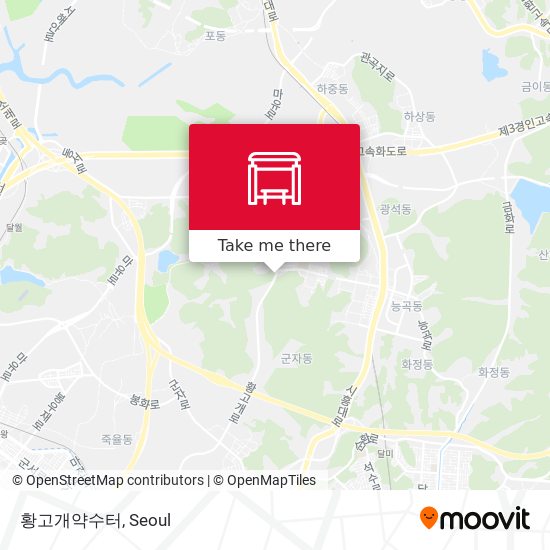 황고개약수터 map
