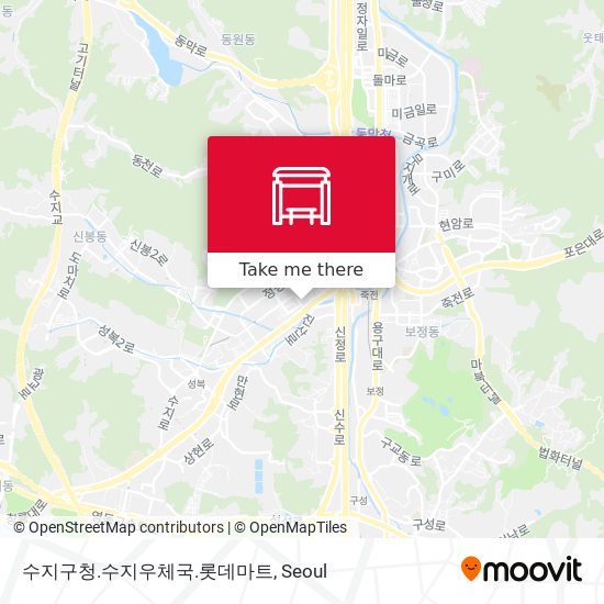 수지구청.수지우체국.롯데마트 map