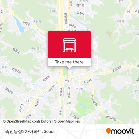 죽전동성2차아파트 map