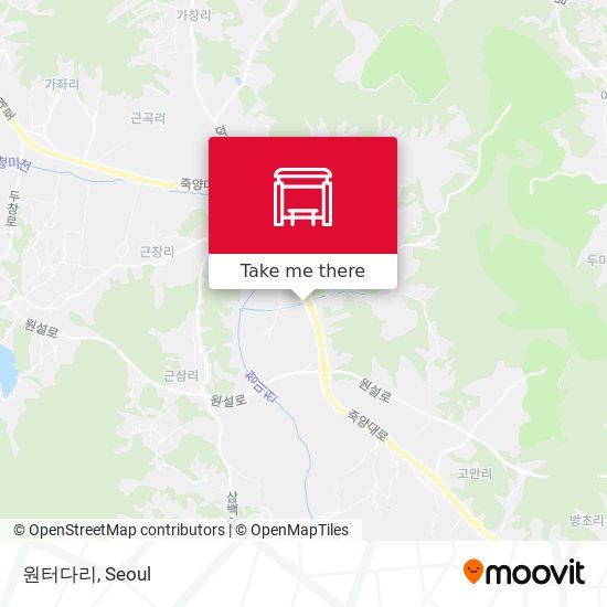 원터다리 map