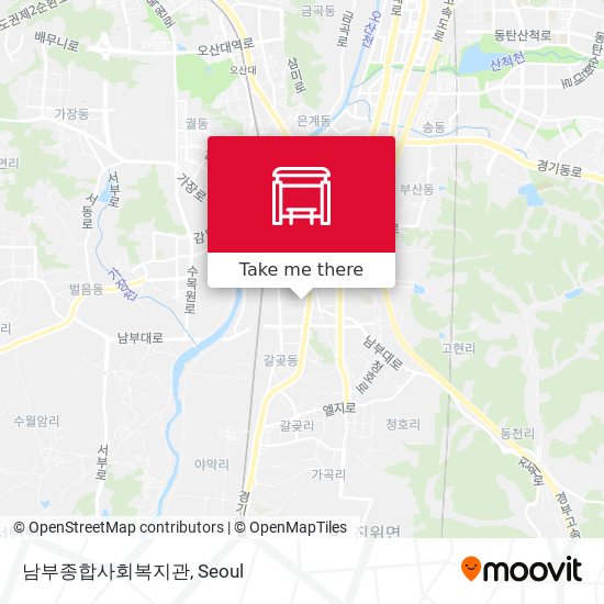 남부종합사회복지관 map