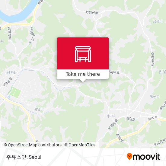 주유소앞 map