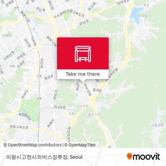 의왕시고천시외버스정류장 map