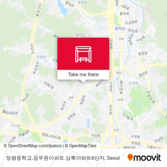 정평중학교.공무원아파트.상록아파트6단지 map