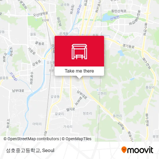 성호중고등학교 map