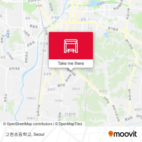 고현초등학교 map
