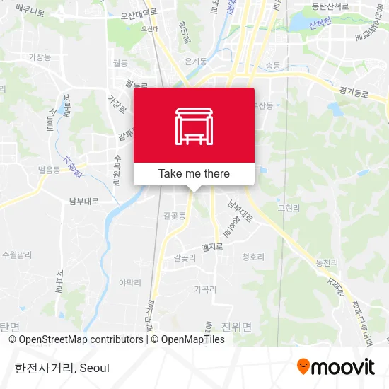 한전사거리 map