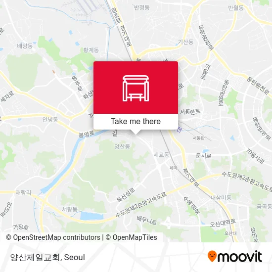 양산제일교회 map