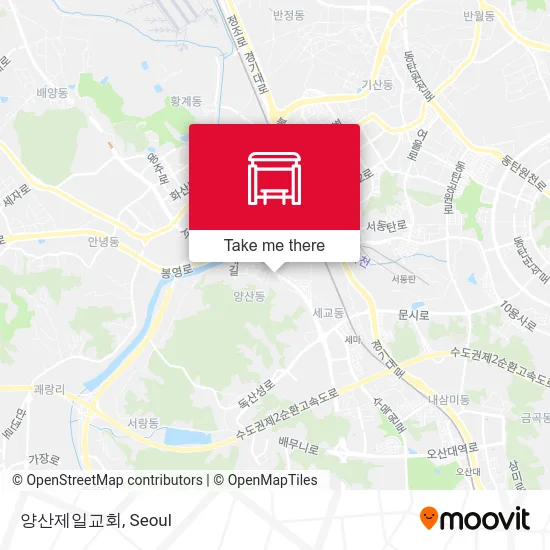 양산제일교회 map