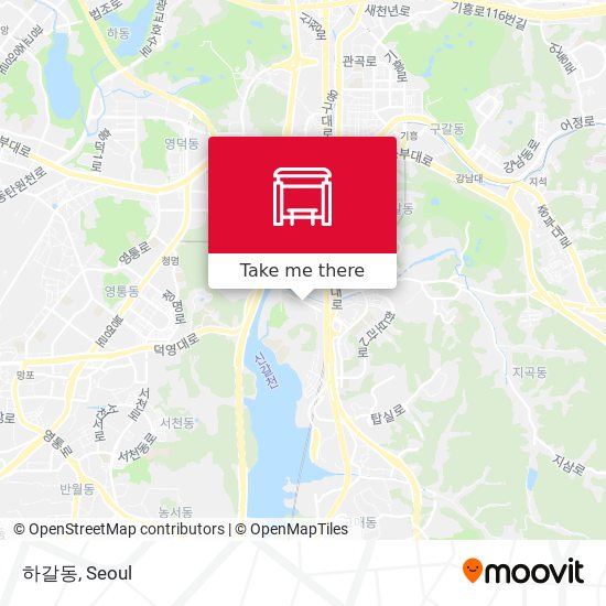 하갈동 map