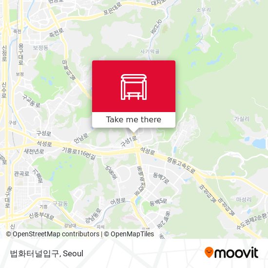 법화터널입구 map