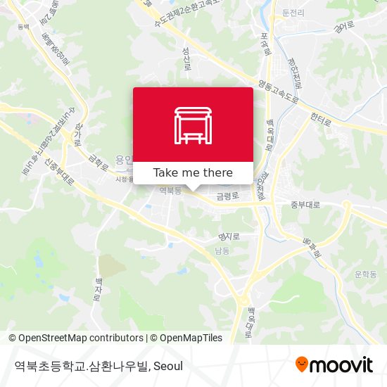 역북초등학교.삼환나우빌 map