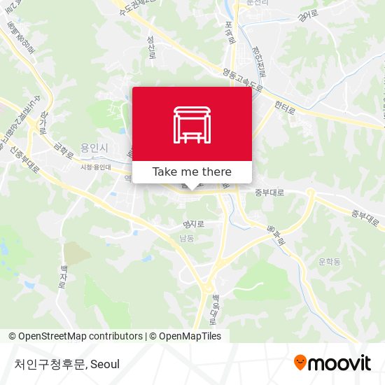 처인구청후문 map