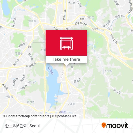 한보라6단지 map