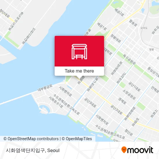 시화염색단지입구 map