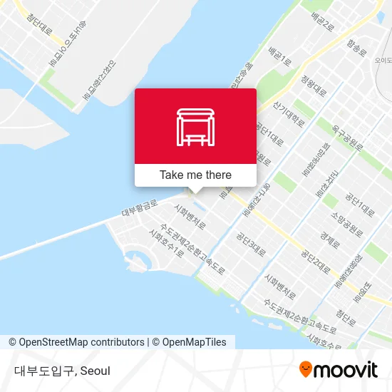 대부도입구 map