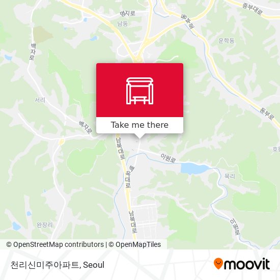 천리신미주아파트 map