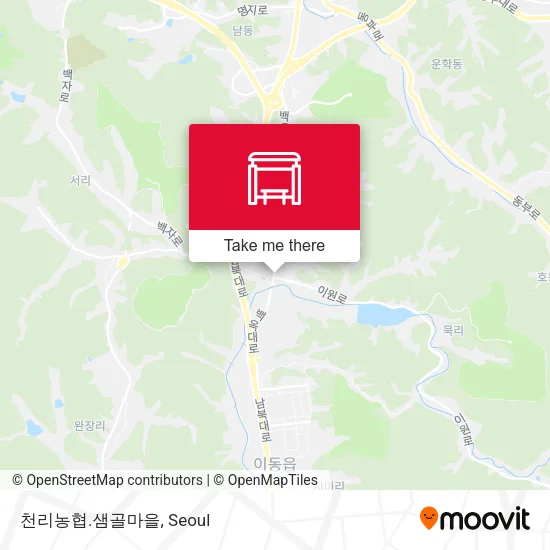 천리농협.샘골마을 map