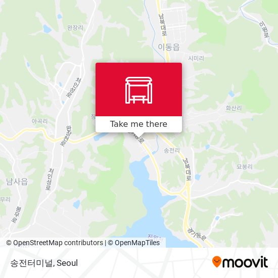 송전터미널 map