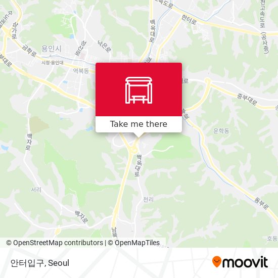 안터입구 map