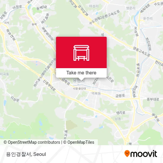 용인경찰서 map