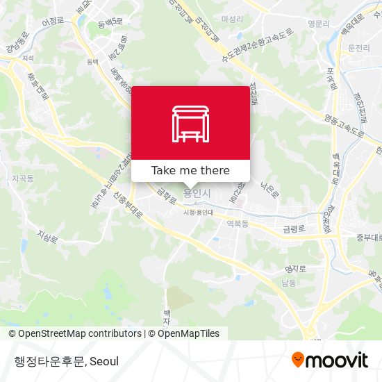 행정타운후문 map