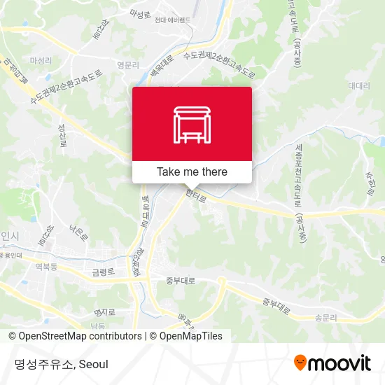 명성주유소 map