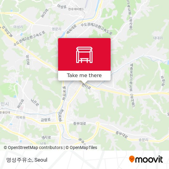 명성주유소 map