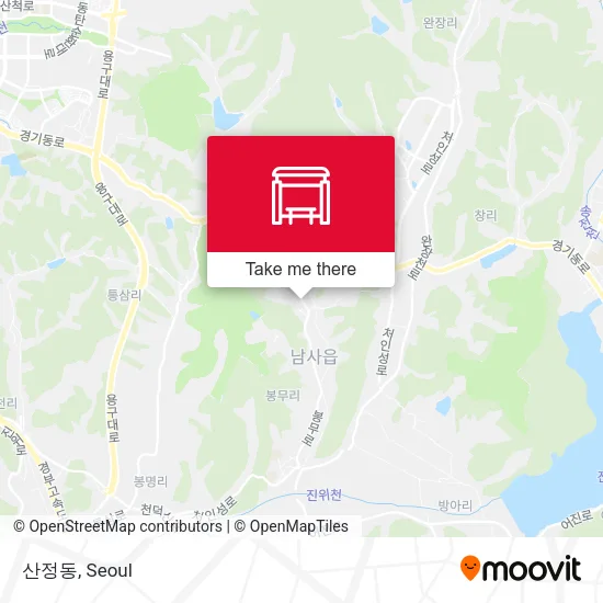 산정동 map