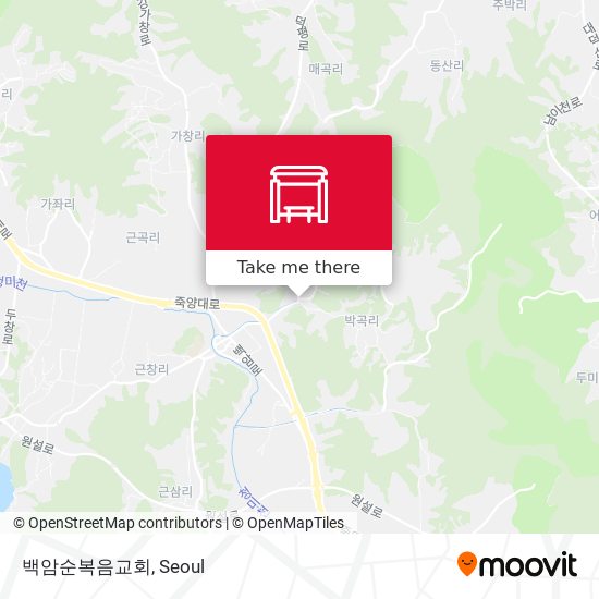 백암순복음교회 map