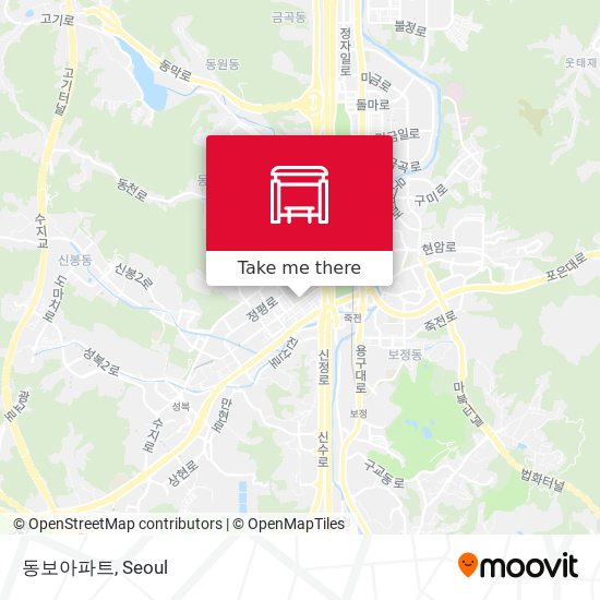 동보아파트 map