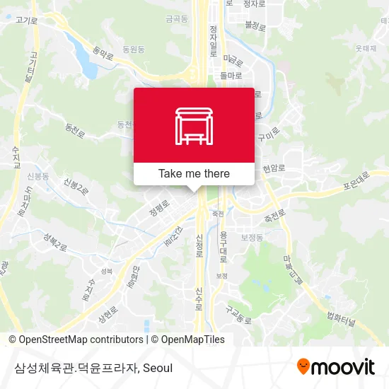 삼성체육관.덕윤프라자 map