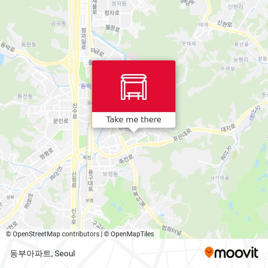 동부아파트 map