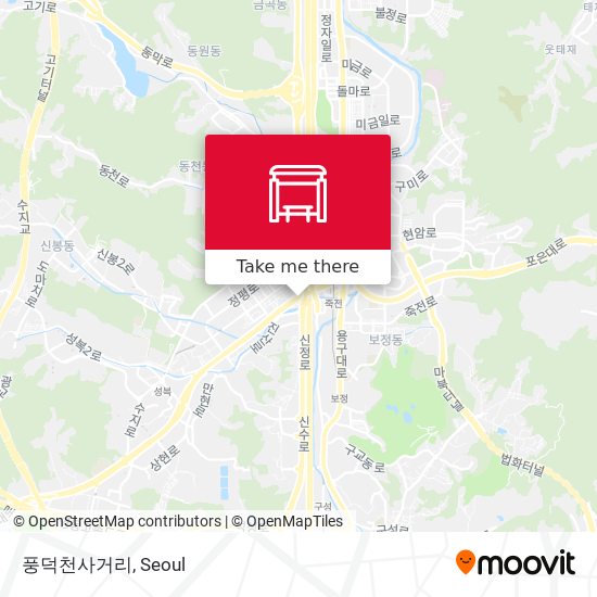 풍덕천사거리 map