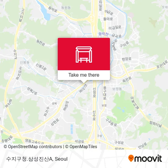 수지구청.삼성진산A map