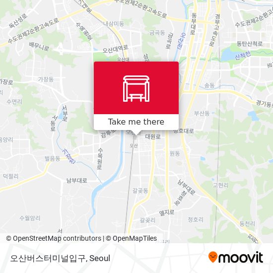 오산버스터미널입구 map