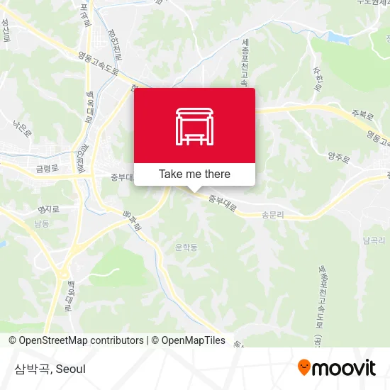 삼박곡 map
