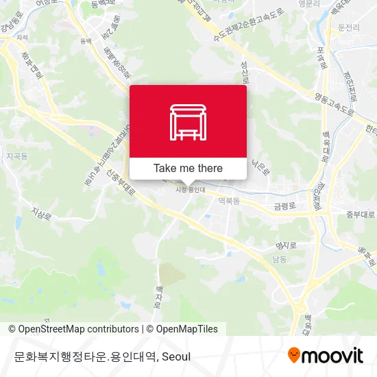 문화복지행정타운.용인대역 map