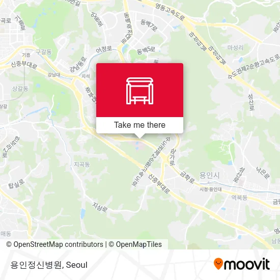 용인정신병원 map