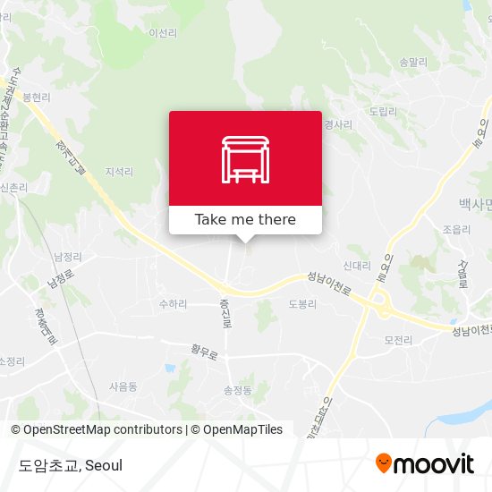 도암초교 map