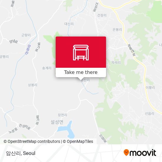 암산리 map