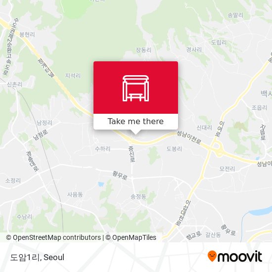 도암1리 map