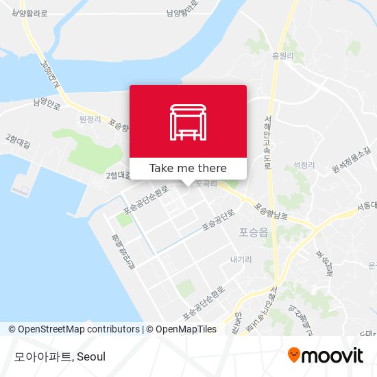 모아아파트 map